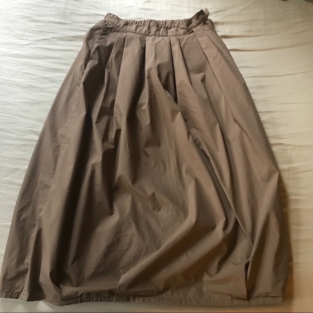 MUJI Organic Cotton Easy Balloon Long Skirt